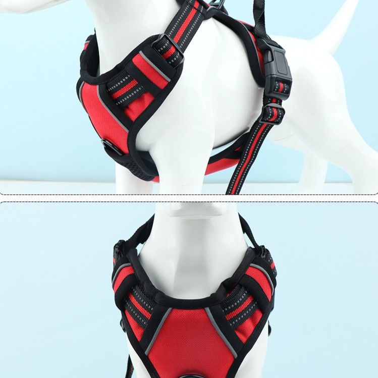 Reflective Dog Harness Leash Set Anti Pull Vest for Pets