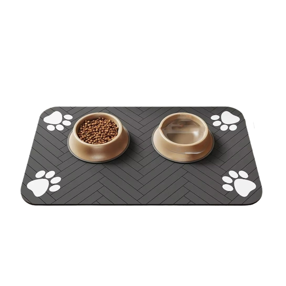 Pet Feeding Mat Waterproof Quick Dry Placemat for Food and Water Bowls