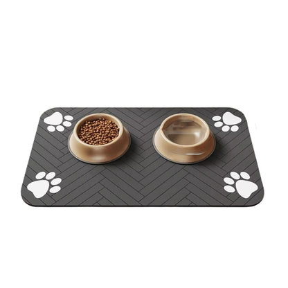 Pet Feeding Mat Waterproof Quick Dry Placemat for Food and Water Bowls