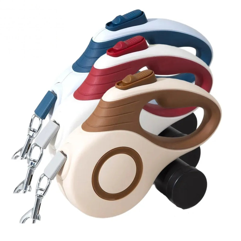 5m retractable dog leash with ergonomic handle