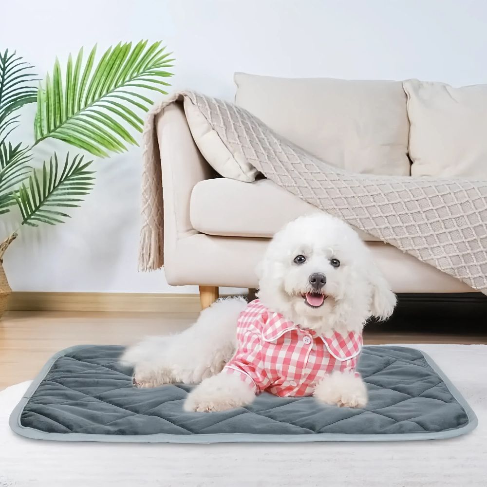 Self-heating dog bed thermal warming pad