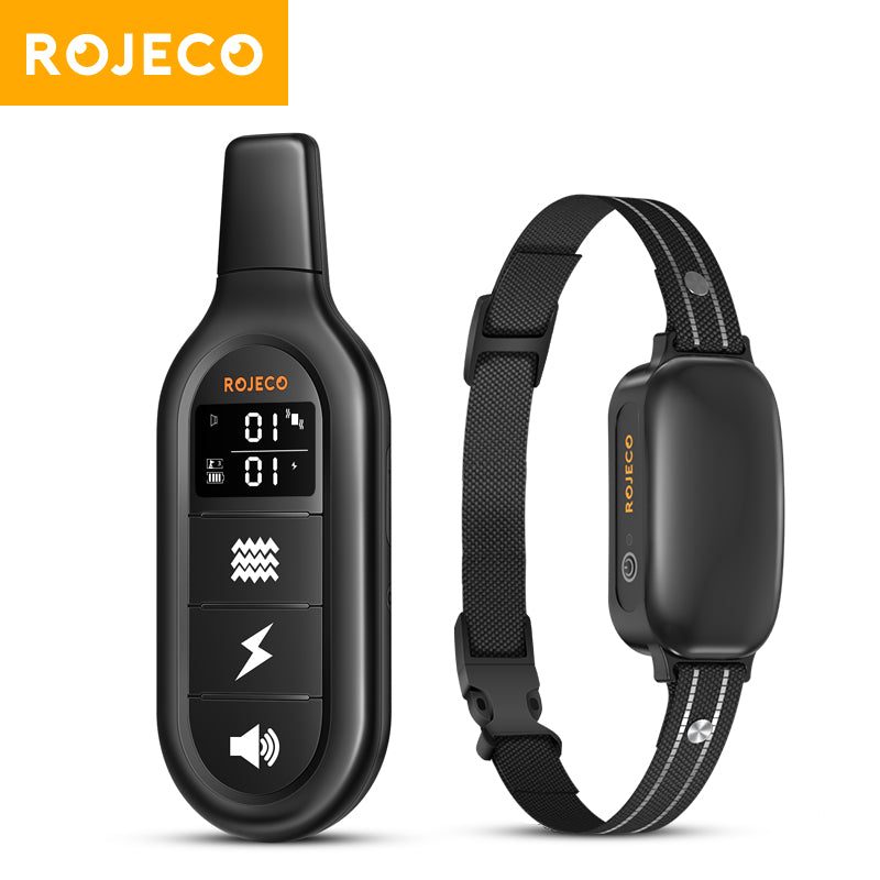 Rechargeable dog bark training collar with remote