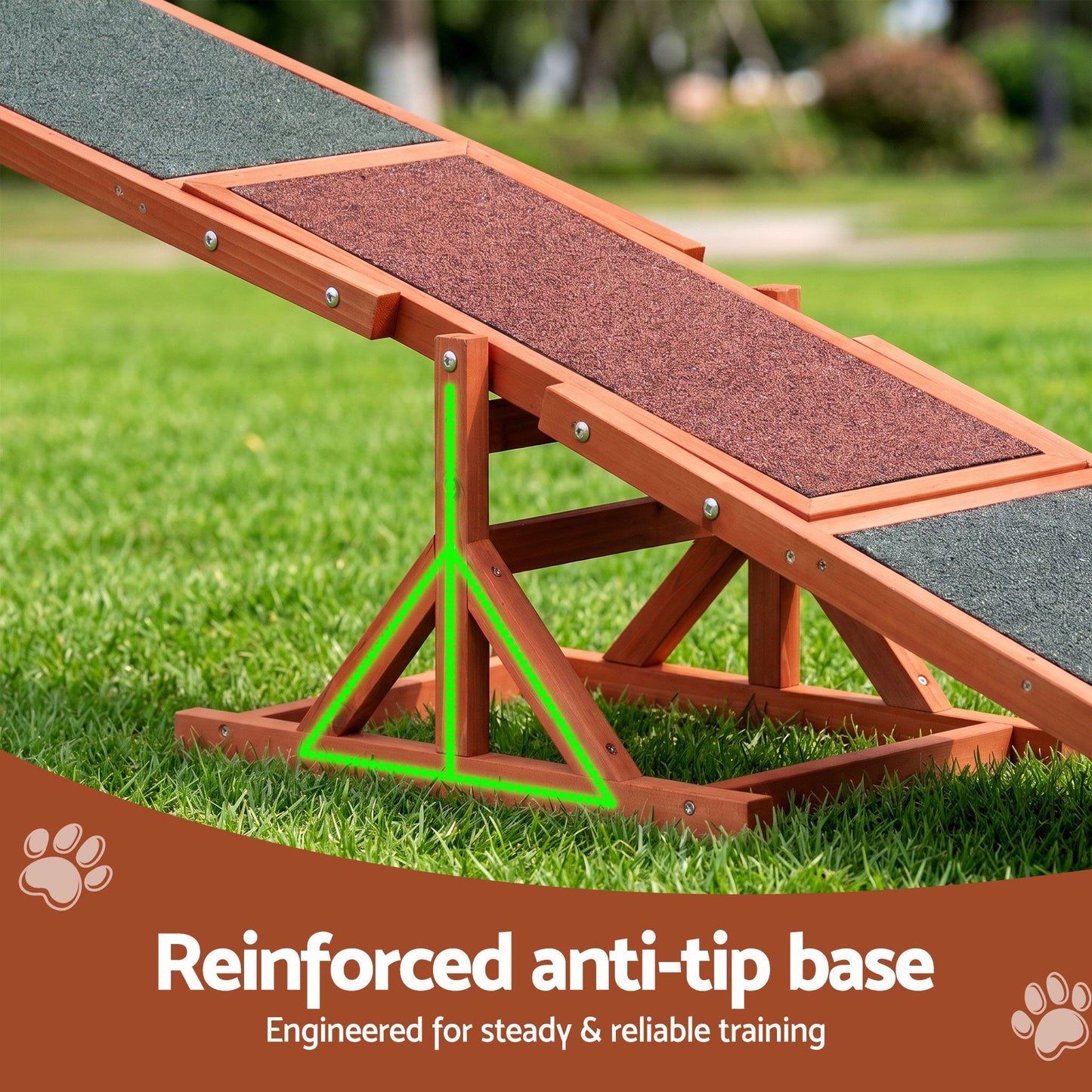 i.Pet Dog Agility Equipment Pet Seesaw Obedience Training Puppy Obstacle Outdoor Play 180cm