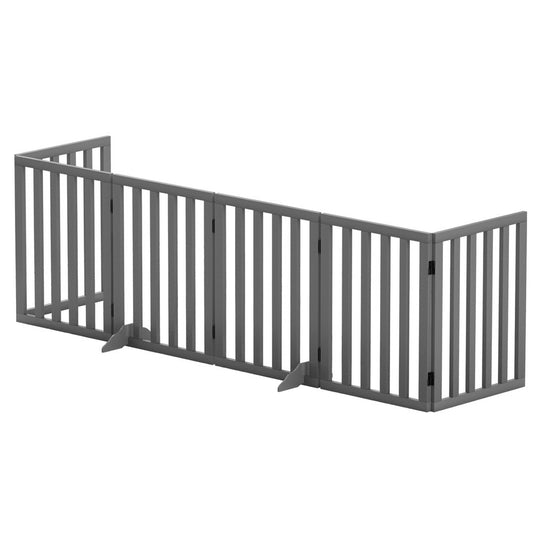 6-Panel Wooden Dog Playpen – Pet Exercise Fence & Enclosure