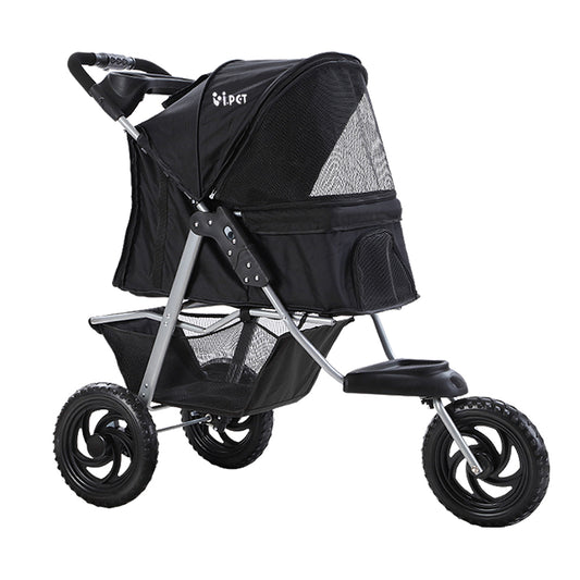 3-Wheel Pet Stroller – Foldable Dog & Cat Travel Pram