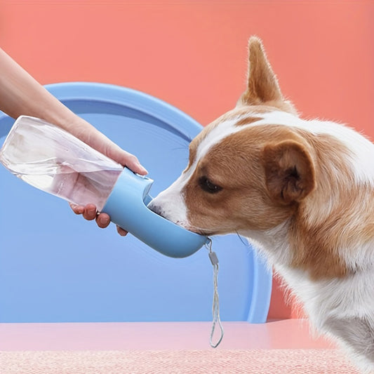Portable dog water bottle for walking and travel