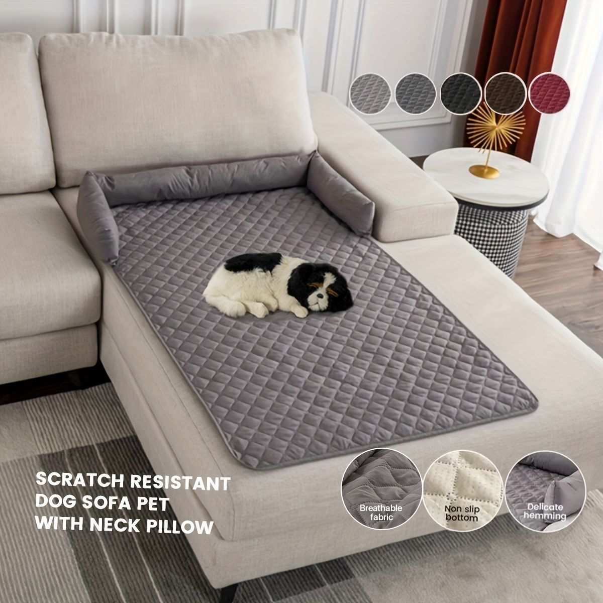 75*75CM scratch resistant pet bed cover, dog bed cover, TPE pet bed cover, durable pet furniture protector, pet hair resistant cover, Australian pet accessories, couch protector for dogs, cat furniture cover