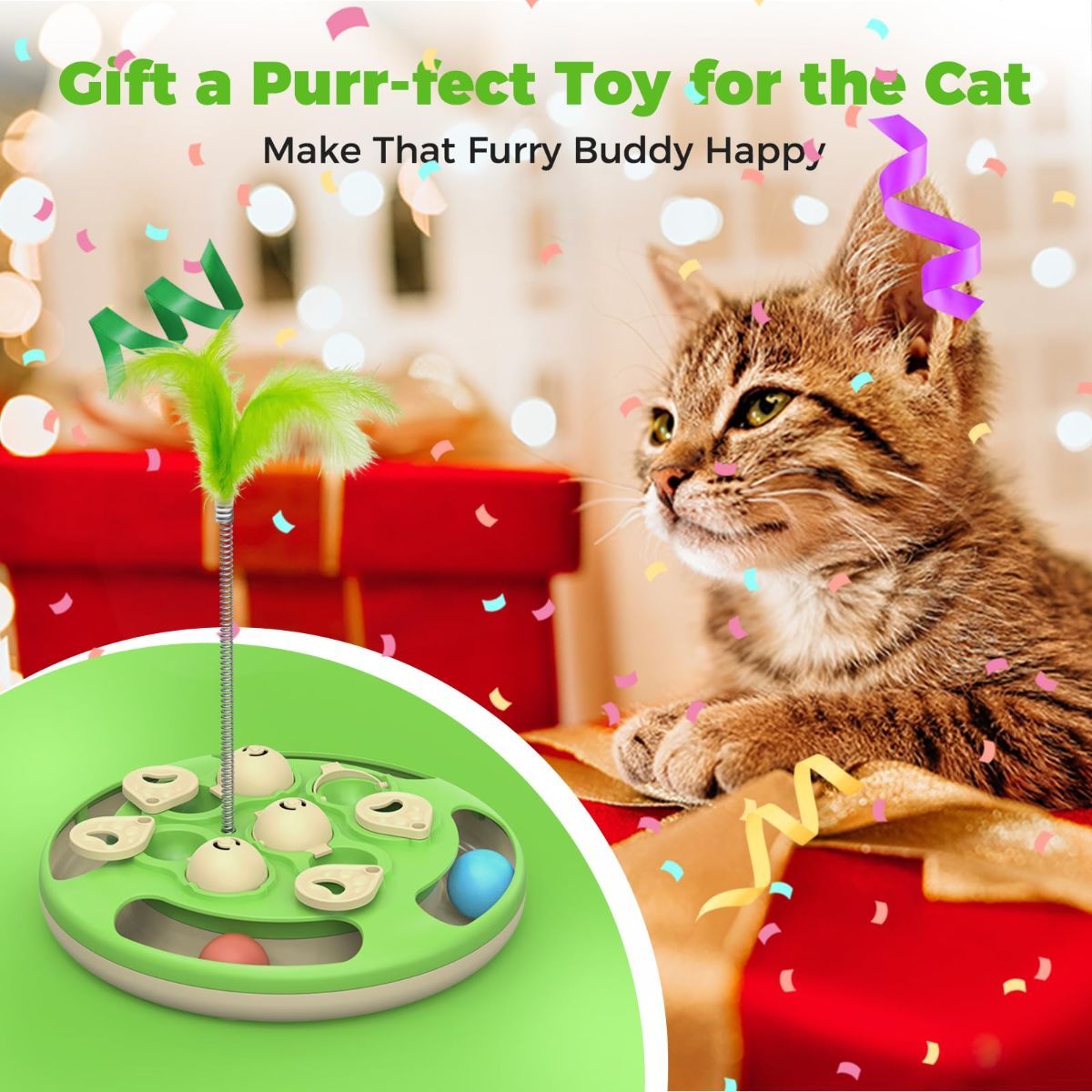 cat toy, 3-in-1 cat treat feeder, cat puzzle toy, trackball cat toy, feather teaser cat toy, slow-feeder cat toy, cat mental stimulation toy, indoor cat toy Australia, interactive cat puzzle