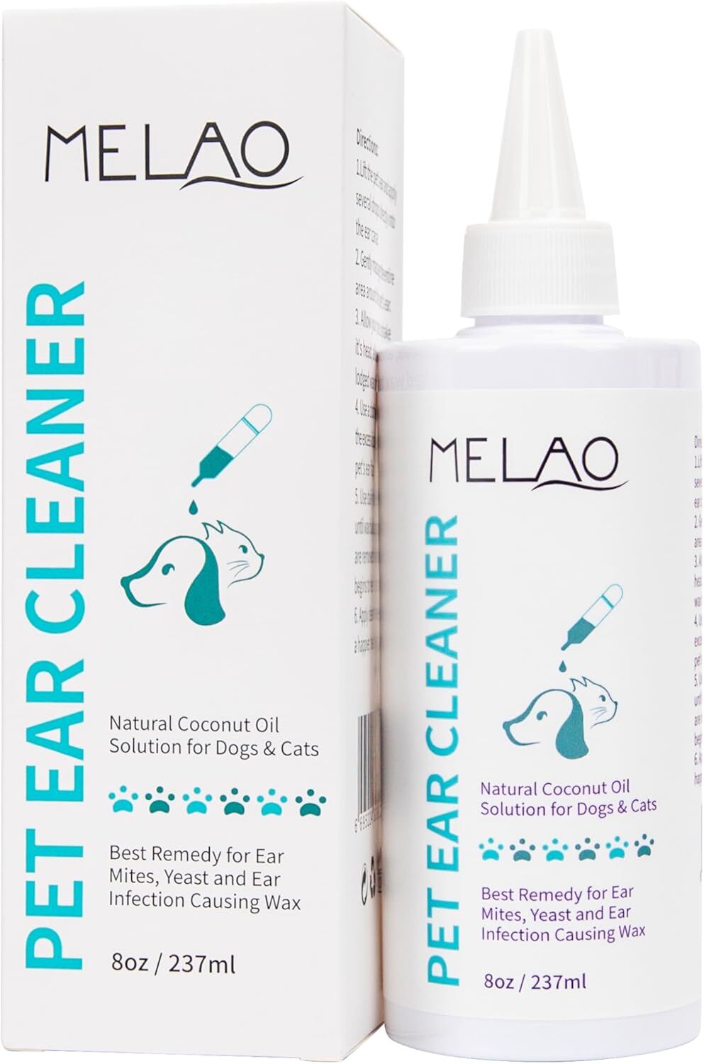 pet products Pet products Ear Cleanser for Dogs and Cats – Gentle Daily Ear Wash – Long Nozzle for Deep Ear Cleaning – Removes Wax, Odor & Moisture