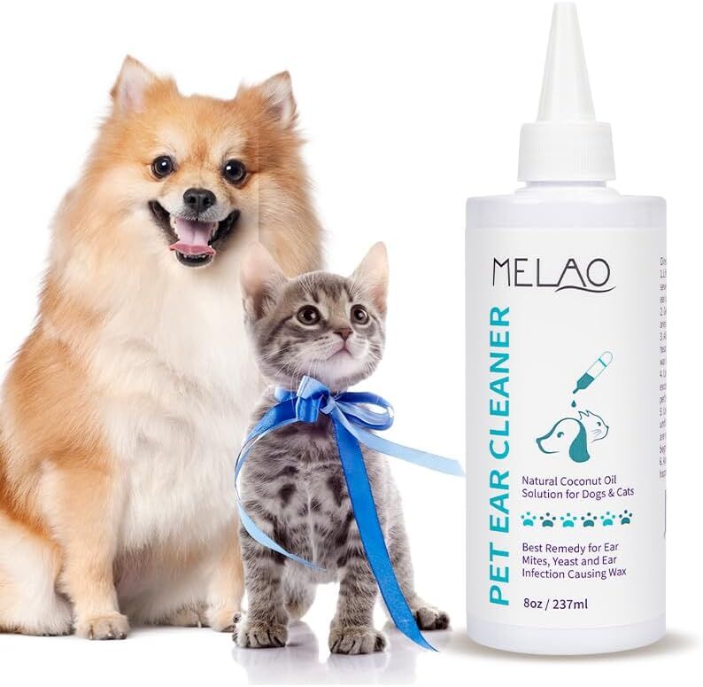 pet products Pet products Ear Cleanser for Dogs and Cats – Gentle Daily Ear Wash – Long Nozzle for Deep Ear Cleaning – Removes Wax, Odor & Moisture