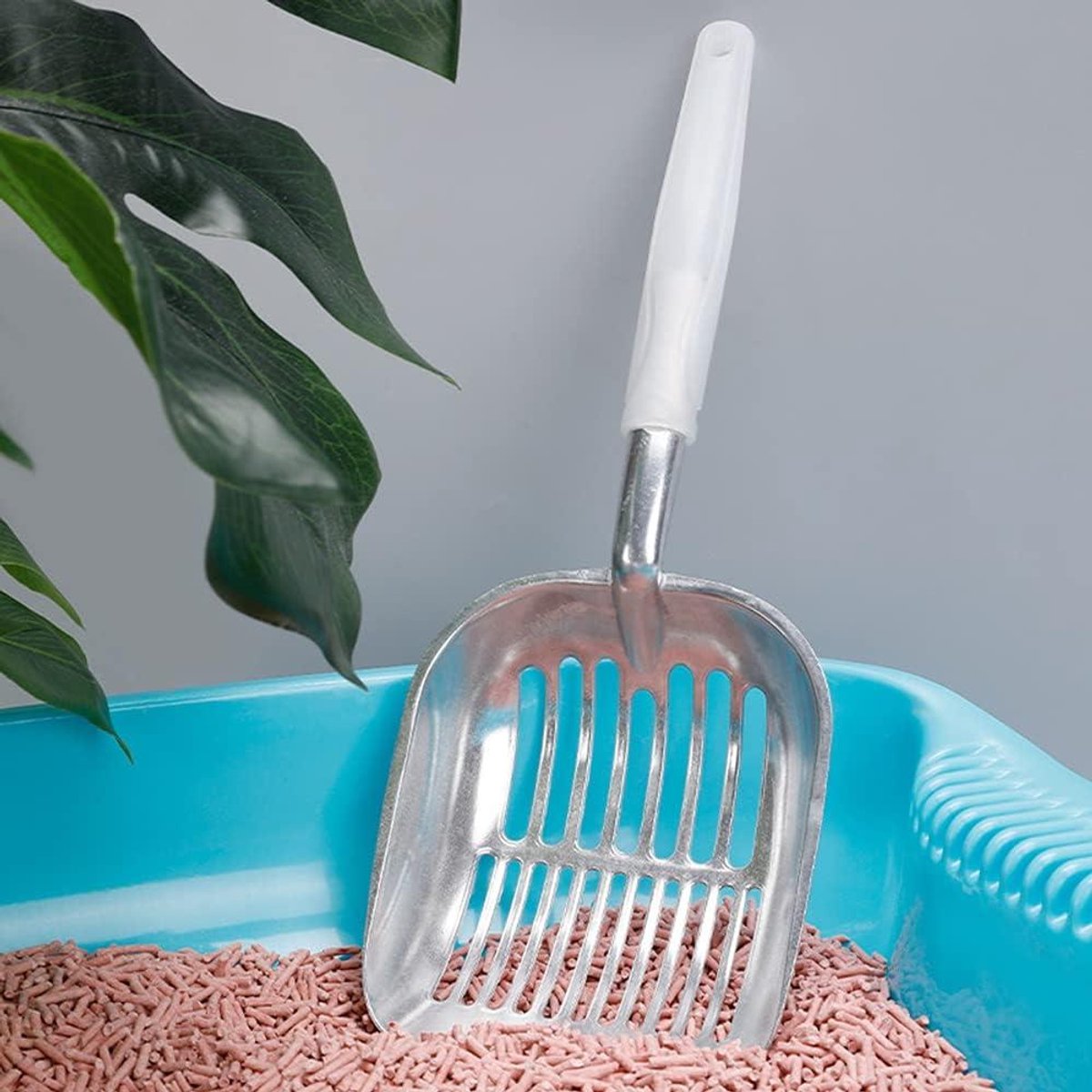 Poop scoop - High-quality aluminum cat litter scoop - Durable and easier to clean - For kittens