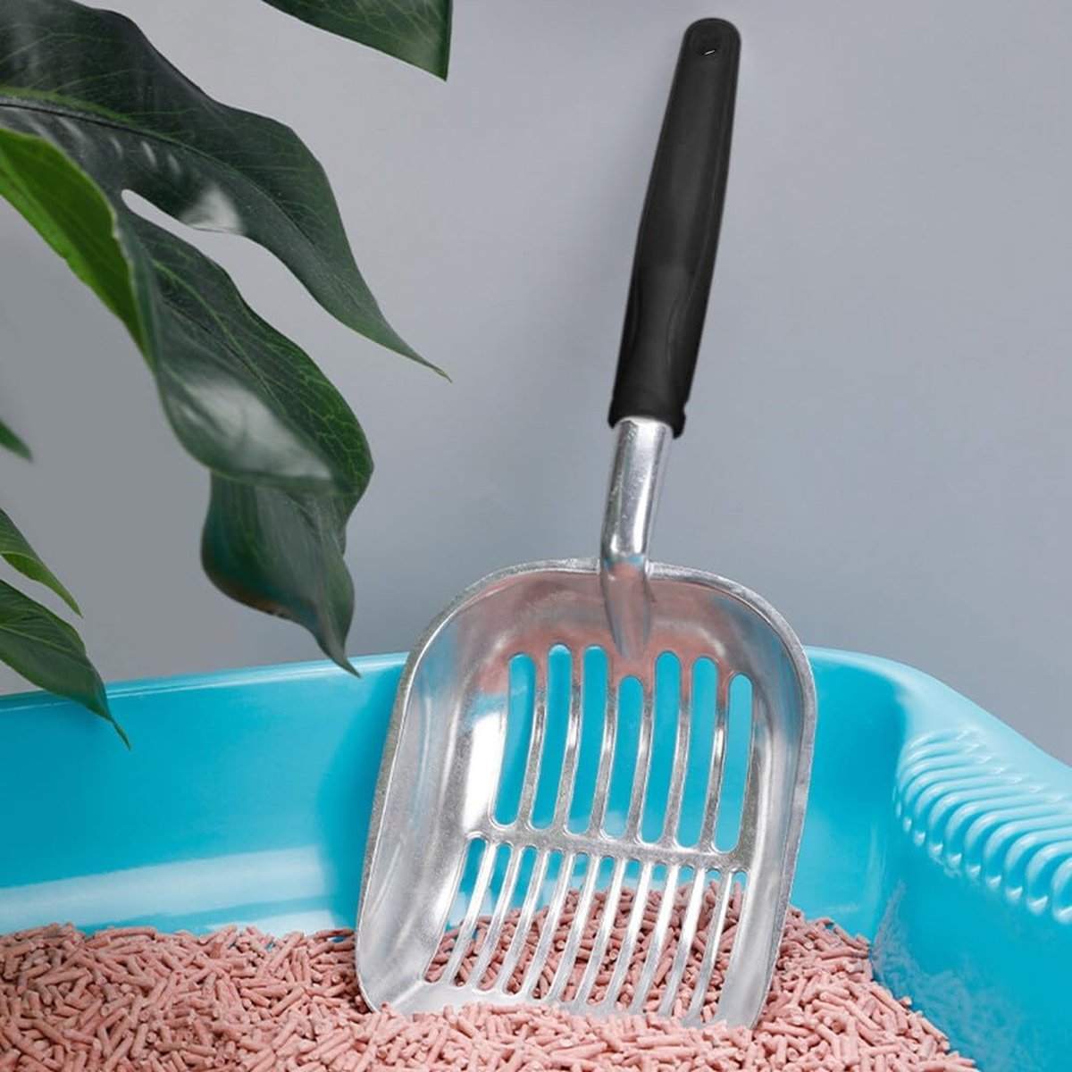 Poop scoop - High-quality aluminum cat litter scoop - Durable and easier to clean - For kittens