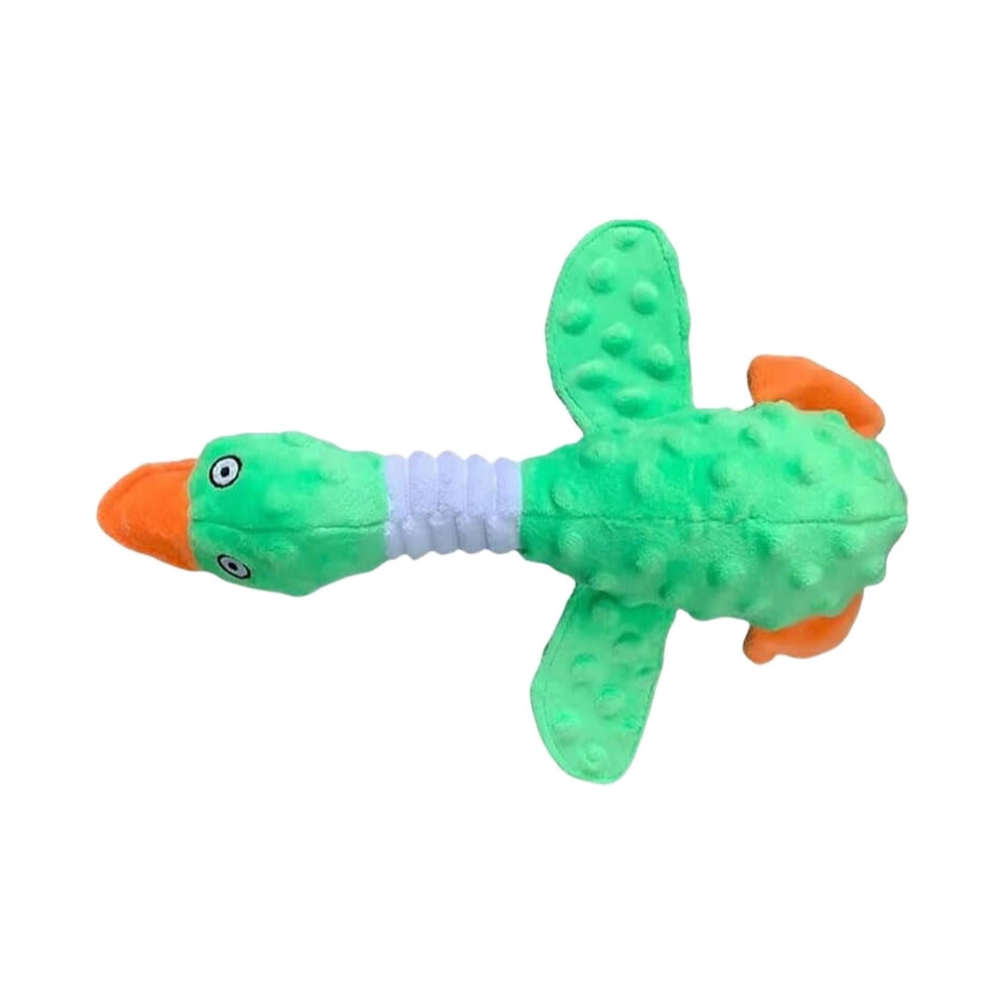 Pink Duck Chew Toy Dog Toys for Aggressive Chewers 2026 New Dog Toys Calming Toy for Dogs Indestructible Toy with in Squeaker for Boredom Yellow Dog Plush for Dogs, Pink Green