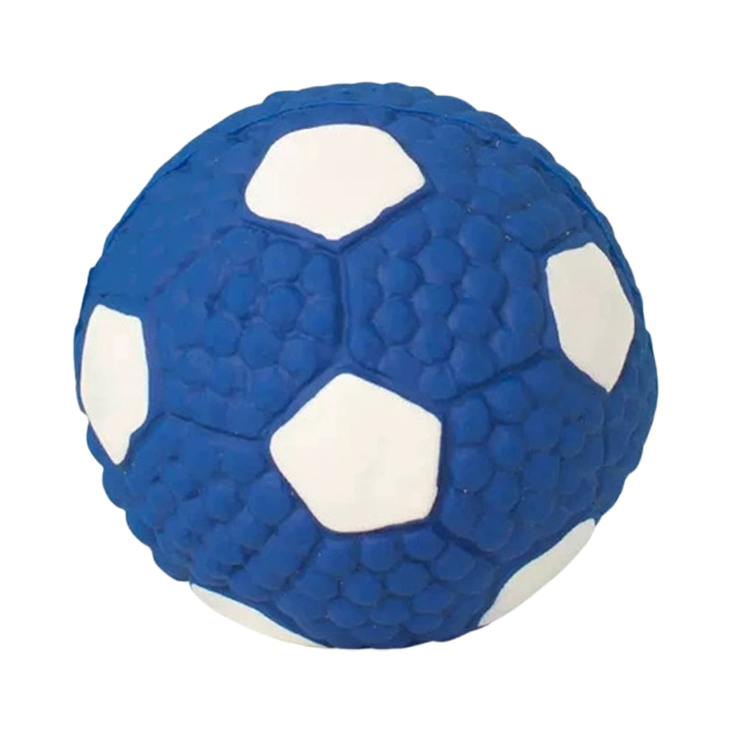 Soccer Ball Chew Toy Dog Toy Squeak Rubber Fun Suitable for Large and Medium Sized Dogs Dog Toy Squeak Rubber Fun Suitable for Large and Medium Sized Dogs (Blue, L) S Blue