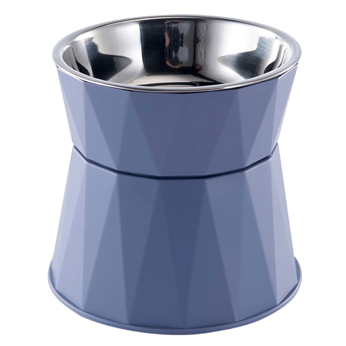 Dog Bowl Raised Cat Food Water Bowls with Detachable Elevated Stand Pet Stainless Steel Feeder Bowl No-Spill Anti Slip Blue