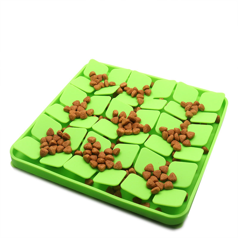 Slow Feeder Dog Cat Bowl Grass Green Pet Feeder Bowl for Dogs and Cats