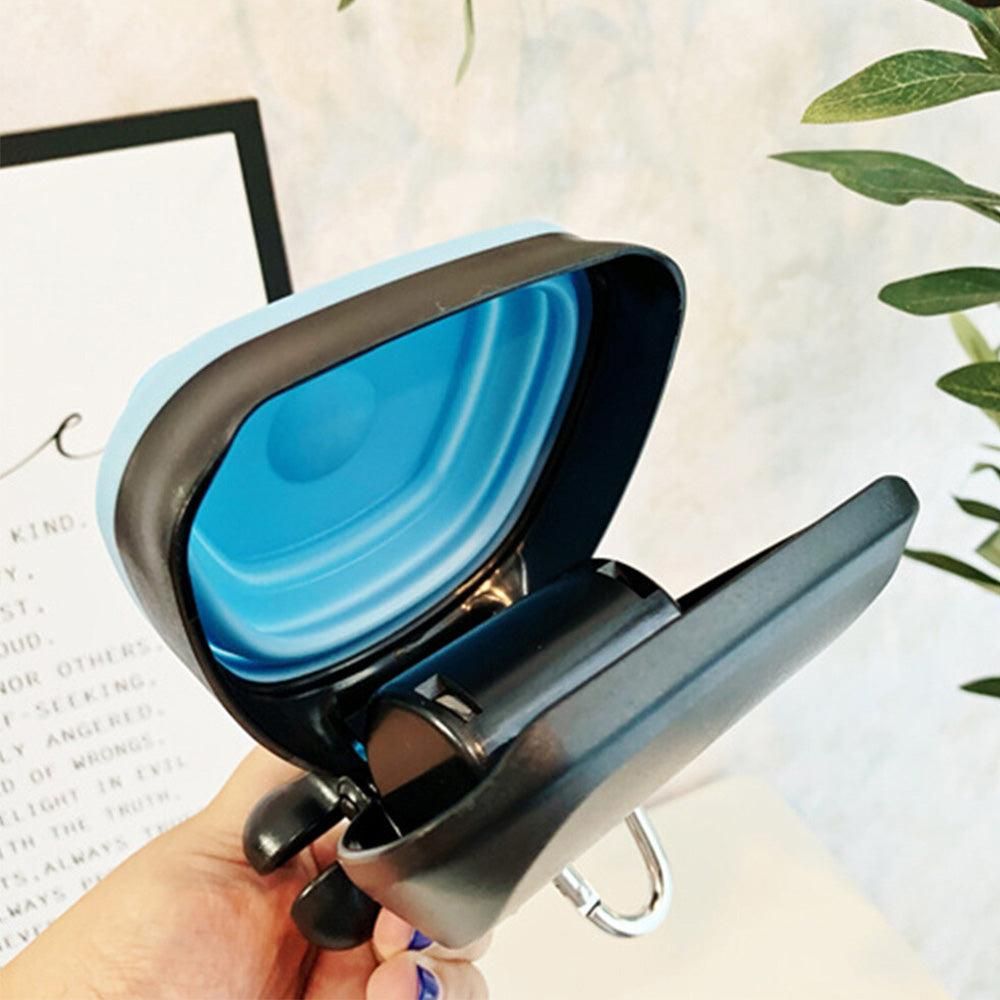 Handheld Foldable Pet Pooper Scooper - Easy Poop Pickup and Cleaner Blue