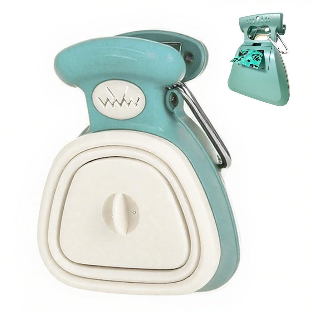 Handheld Foldable Pet Pooper Scooper - Easy Poop Pickup and Cleaner Blue