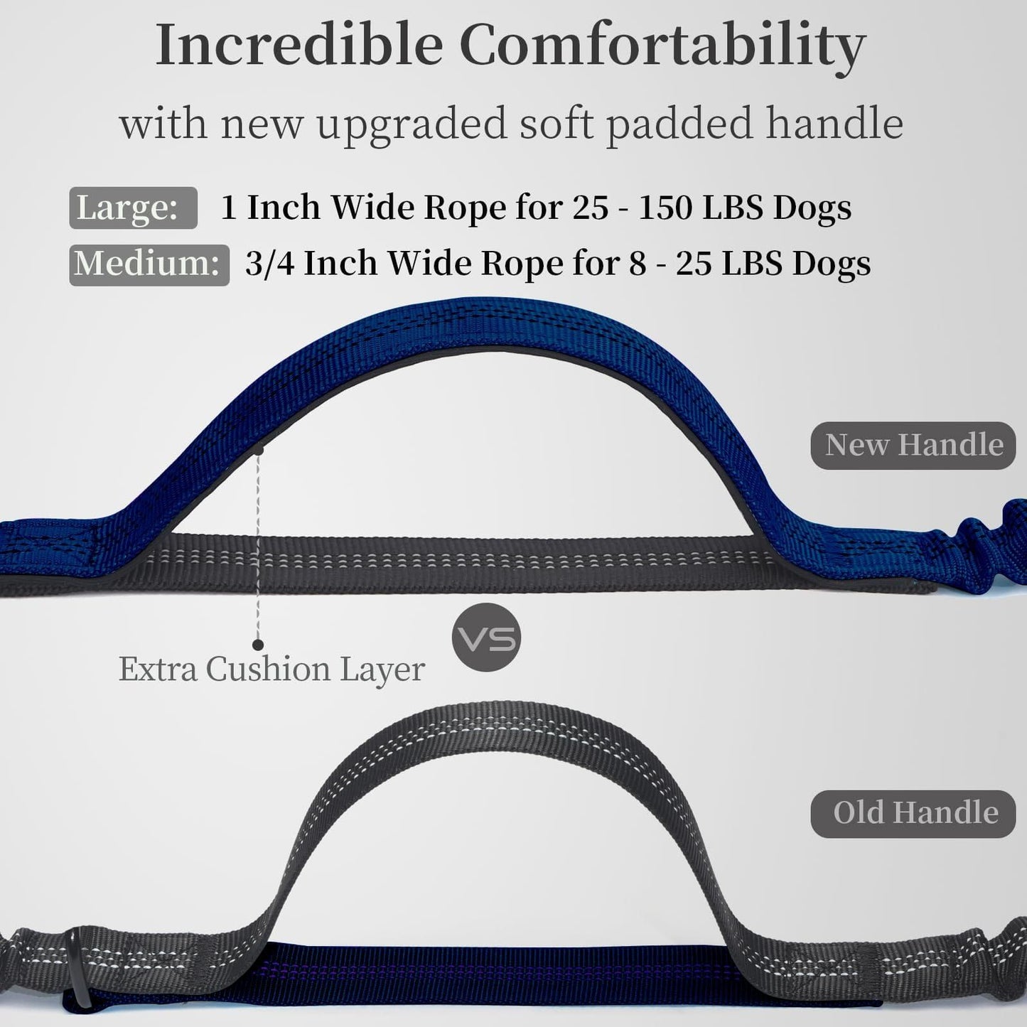 Hands-Free Dog Leash with Waist Belt and Storage Pouch, Shock-Absorbing Bungee Leash for Running, Walking, and Outdoor Adventures, Reflective Safety Design for Night Walks (Purple)