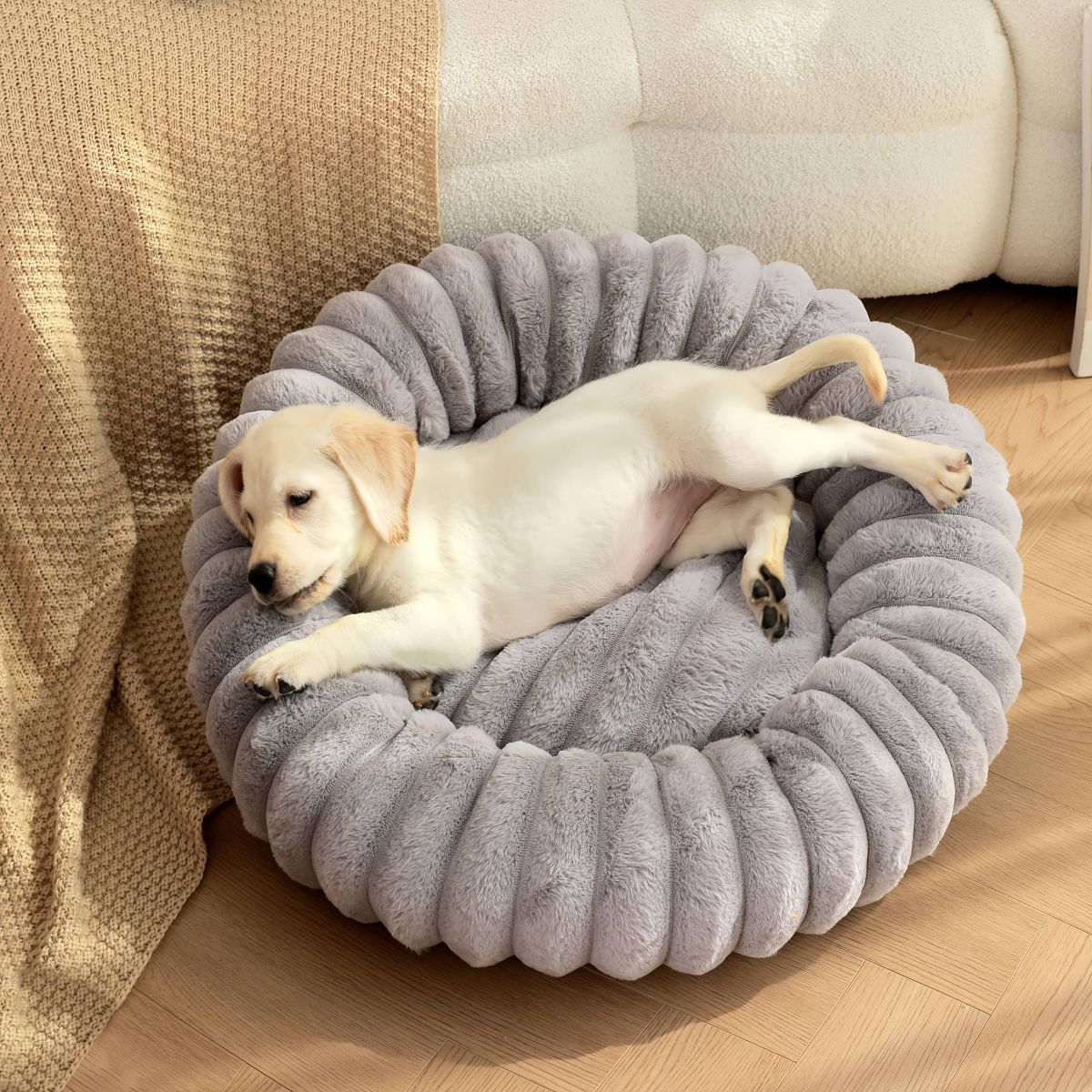 Pet Bed Dog Bed Cat Bed Small Dog Bed Medium Dog Bed Plush Pet Bed All-Season - Purple - Size 50-20-20