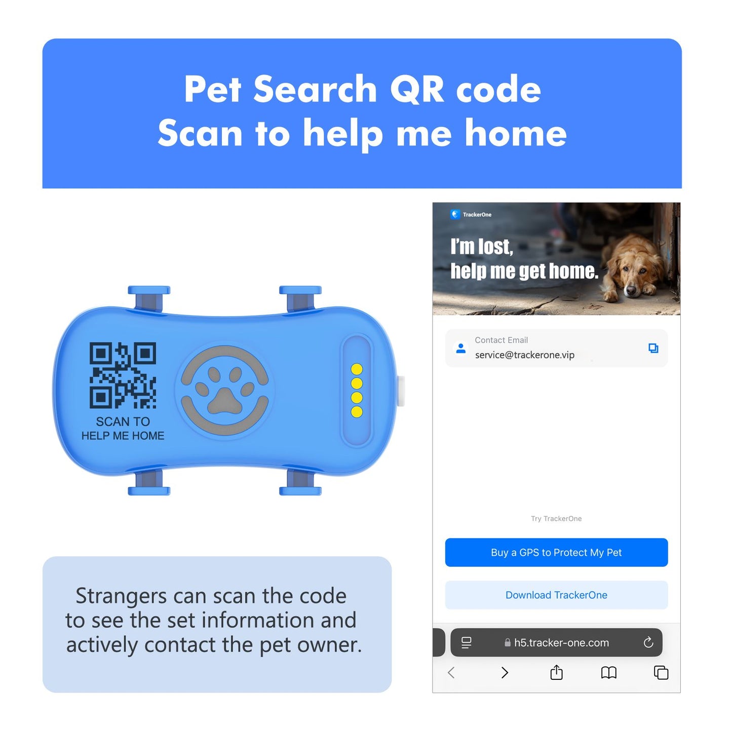 ‌4G Dog Cat GPS Tracker - Waterproof Smart Locator with iOS/Android App, Live Tracking & Light/Sound Search