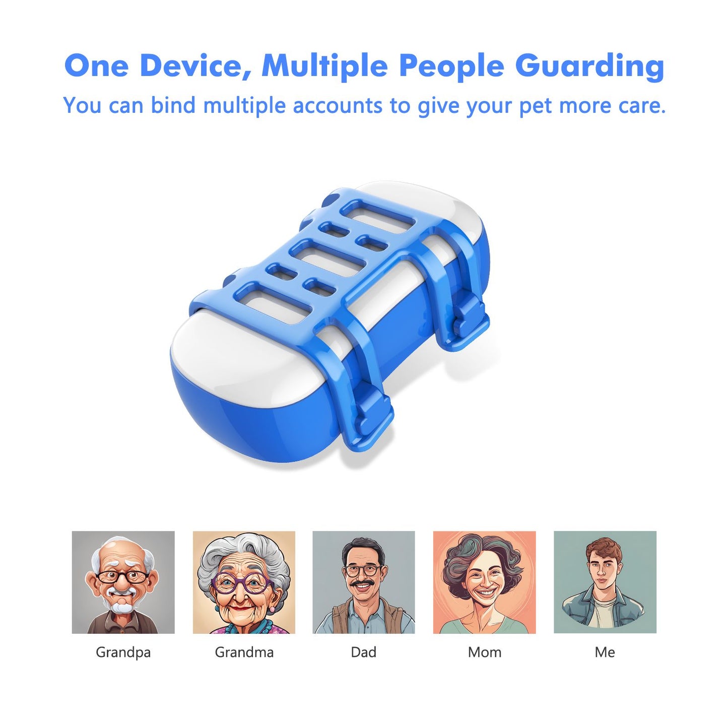 ‌4G Dog Cat GPS Tracker - Waterproof Smart Locator with iOS/Android App, Live Tracking & Light/Sound Search