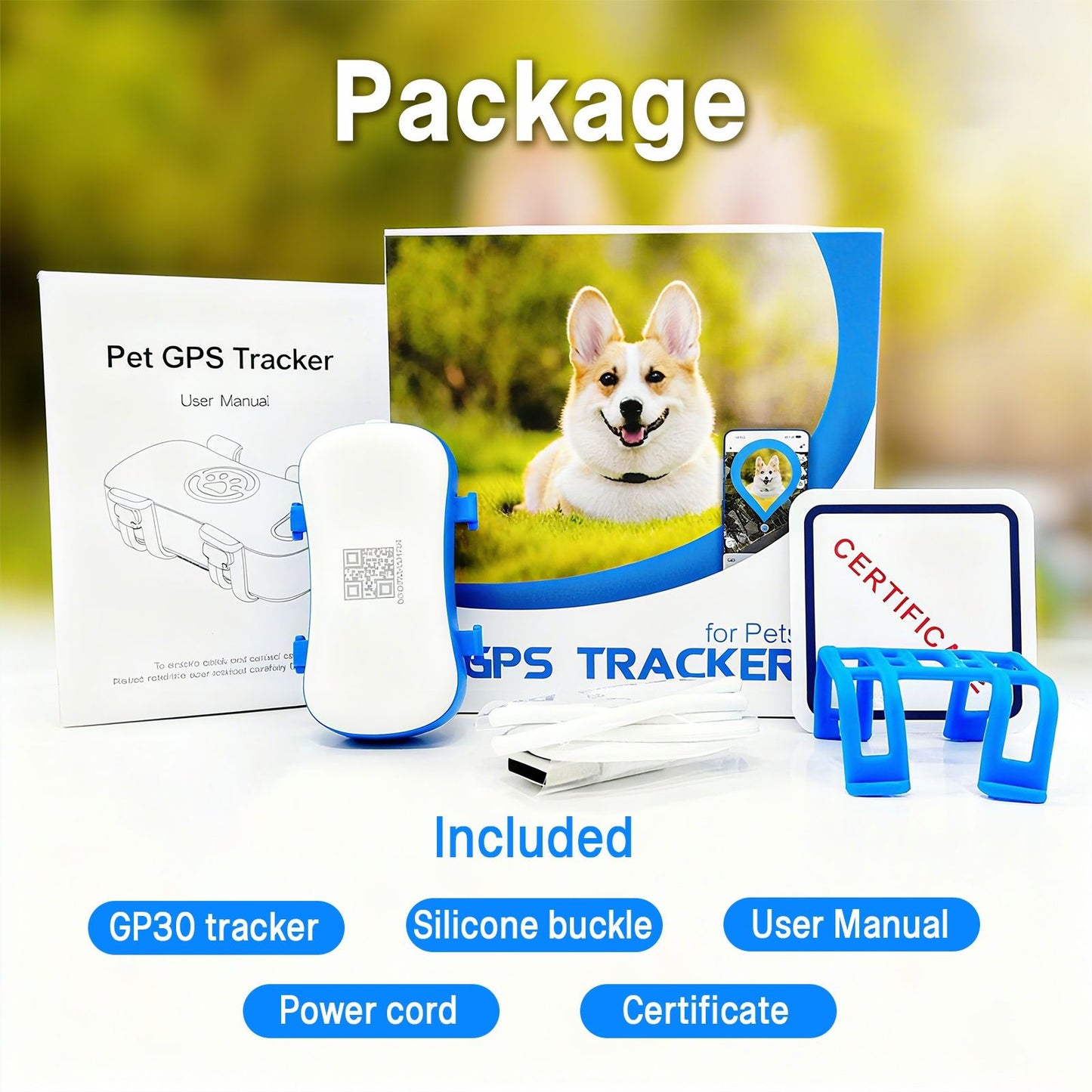 ‌4G Dog Cat GPS Tracker - Waterproof Smart Locator with iOS/Android App, Live Tracking & Light/Sound Search