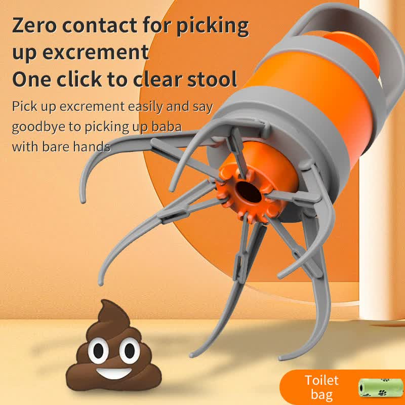 Portable Pet Waste Scooper - Compact & Hygienic Poop Picker for Dogs & Cats On-the-Go