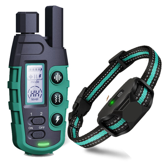 Waterproof remote dog training collar with electric adjustable settings